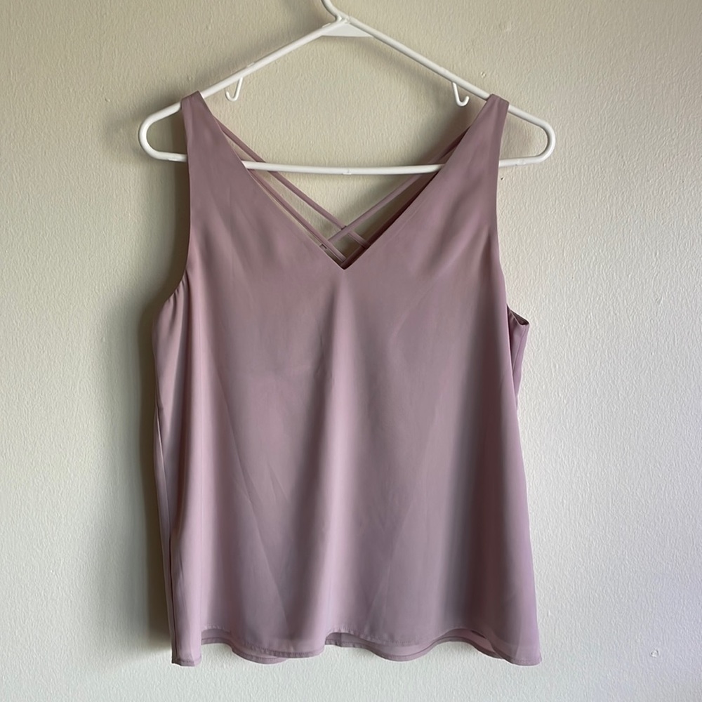 Express Blush/Mauve Tank with Detail